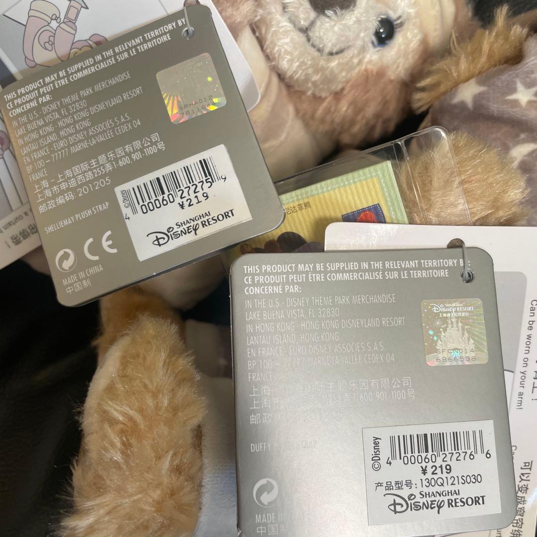 完売品　上海ディズニー　ダッフィー　シェリーメイ　カーテンタッセル　新品