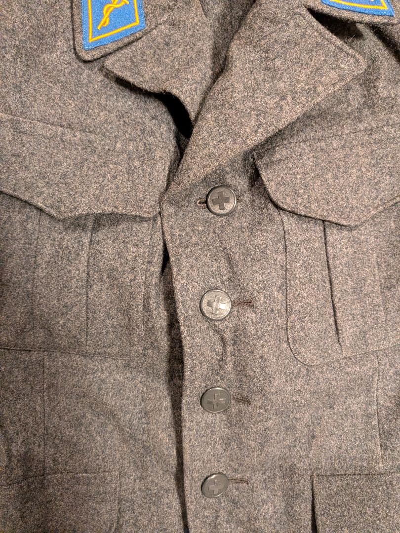 スイス軍 赤十字 衛生兵 制服 ウール 上下セット ヴィンテージ