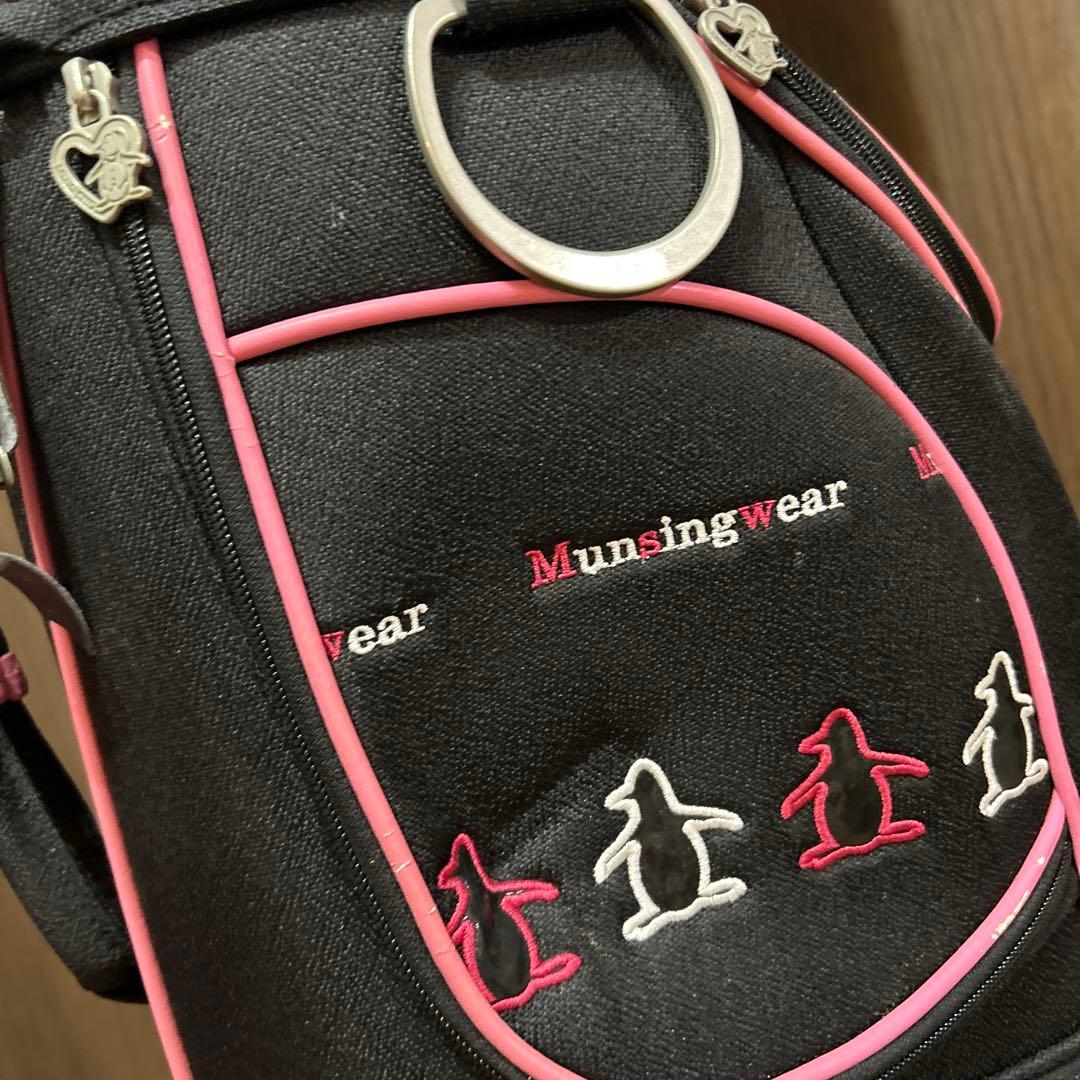 munsingwear ペンギン刺繍 ゴルフキャディーバッグ　おまけ付き。