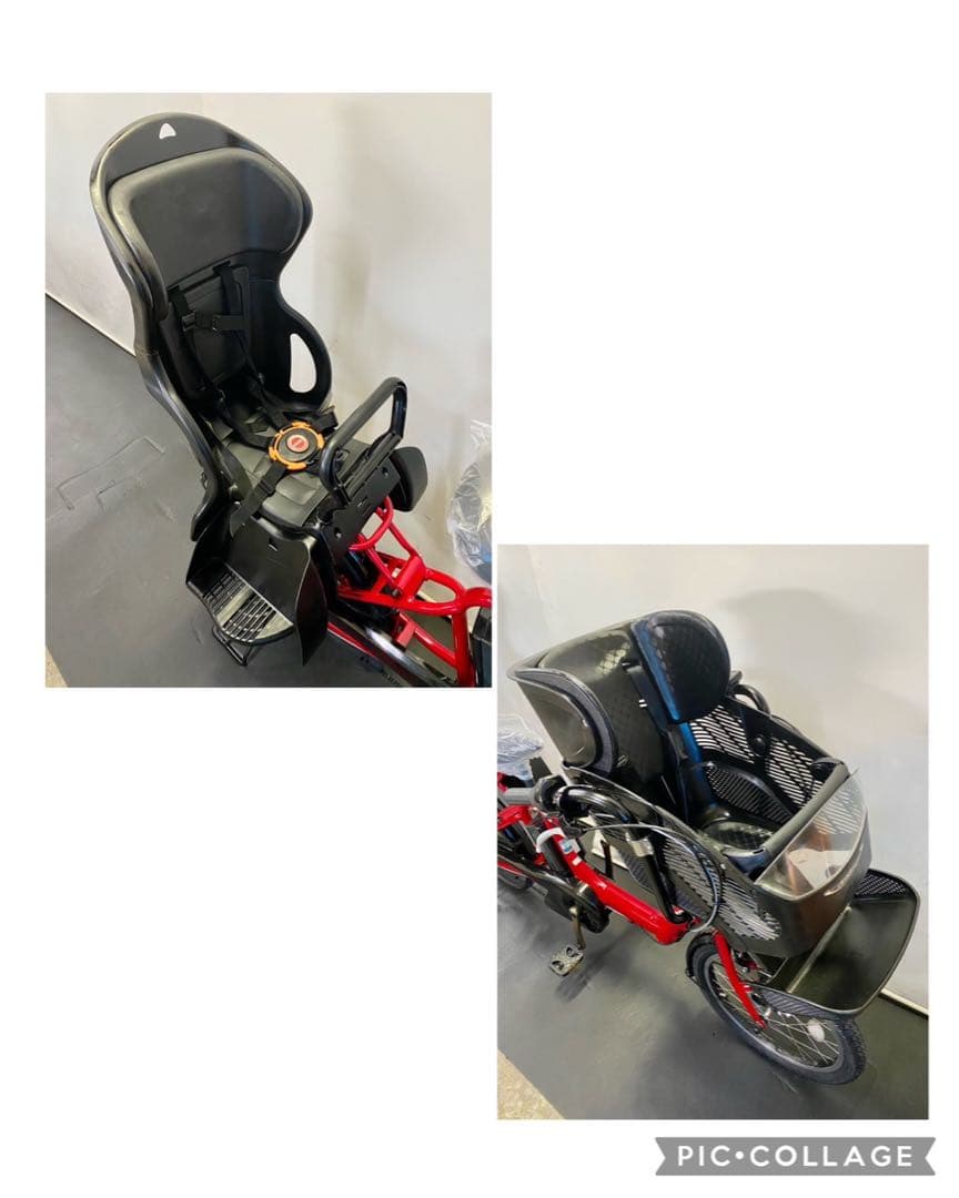1年保証 ヤマハ　パスキッス　20インチ　子供乗せ　赤色　電動アシスト自転車