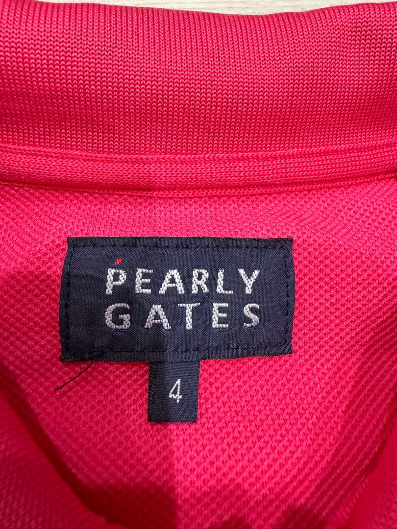 PEARLY GATES パーリーゲイツ 半袖ポロシャツ サイズ4 ピンク