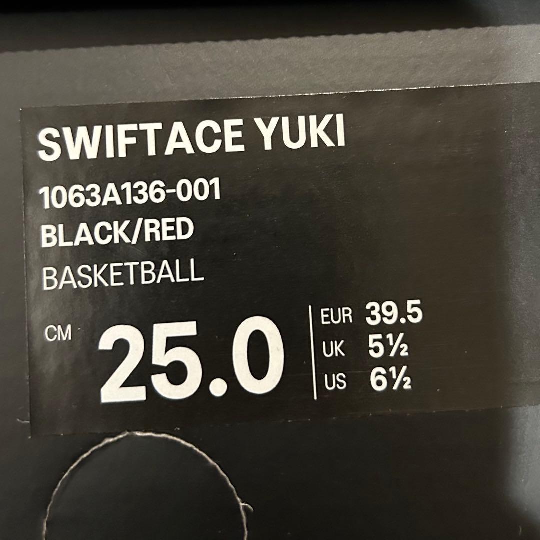 新品25cm SWIFTACE YUKI asics アシックスバッシュ河村勇輝
