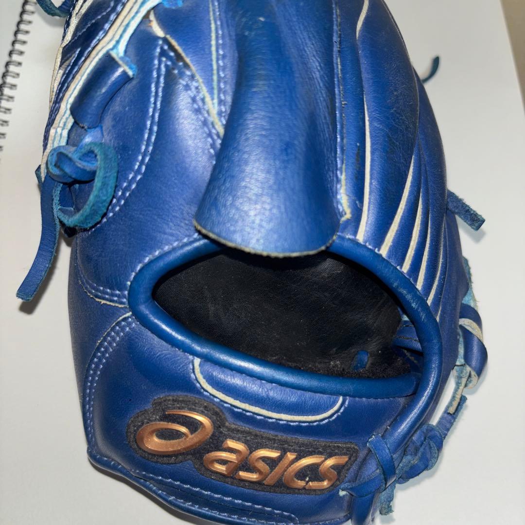 ASICS 軟式グローブ 左投 投手用 2014年 大谷翔平モデル ピッチャー青
