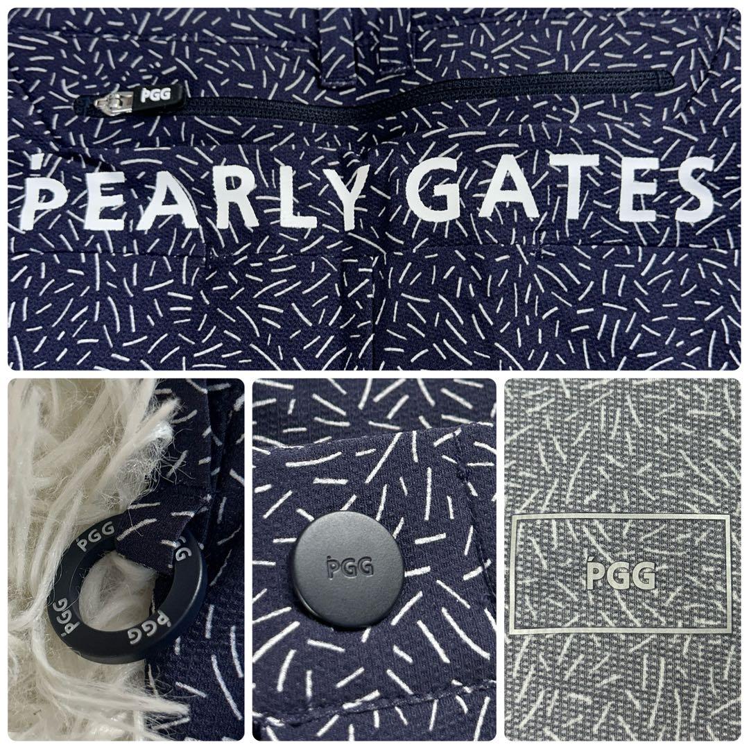【新品】パーリーゲイツ　PGG　ショートパンツ　紺×白　ゴルフ　TEXBRID