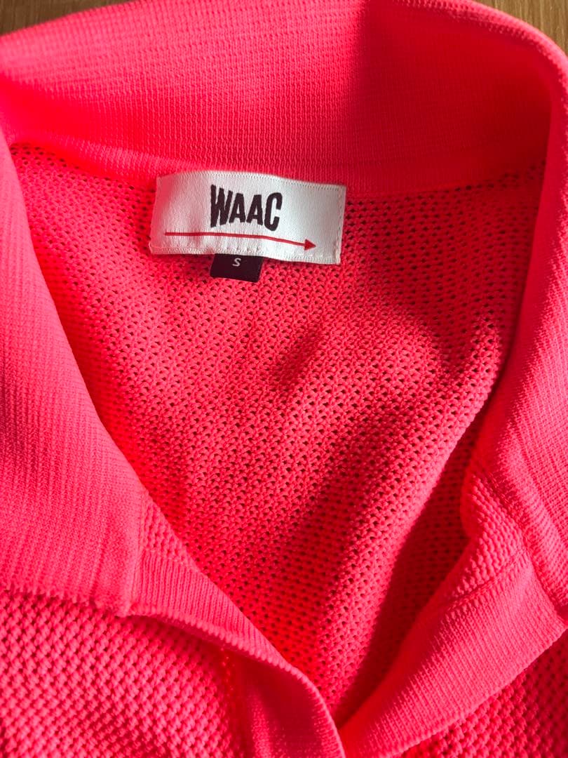 WAAC メッシュノースリーブポロシャツ S ピンク