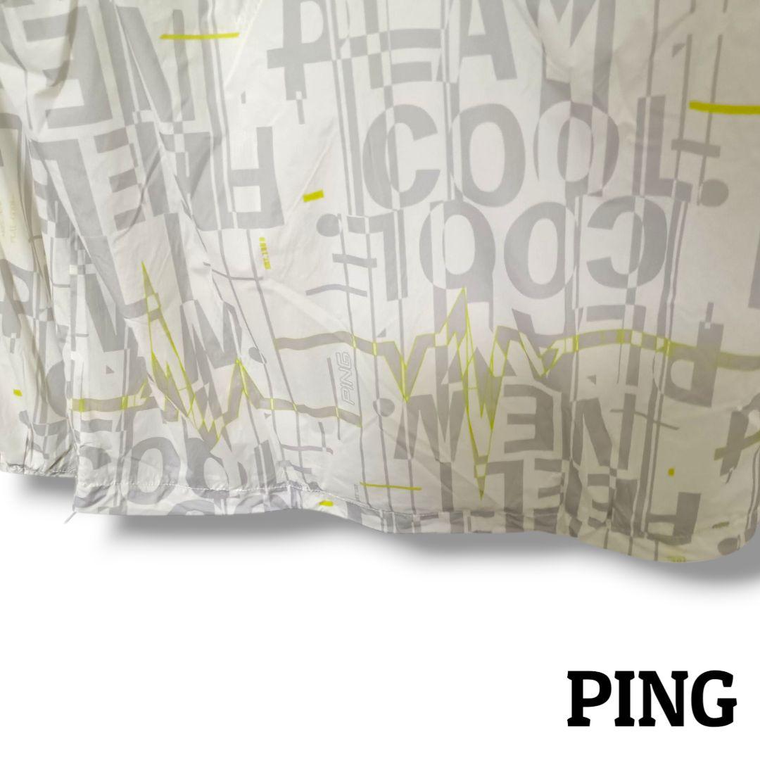 【PINGアパレル】PING ピン ウインドブレーカー Mホワイトメンズゴルフ