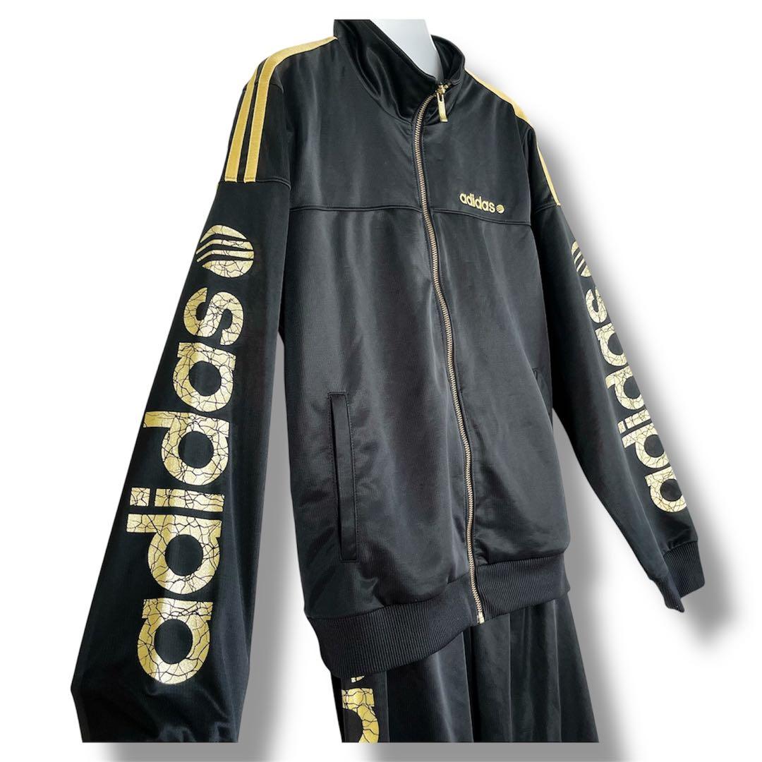 【値下げ交渉◎】 【希少】 adidas NEO クラックドゴールド ジャージ