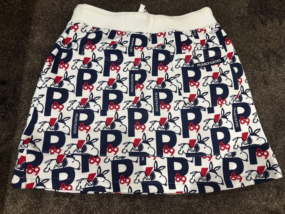 PEARLY GATES パーリーゲイツ ×PEANUTS フリーススカート