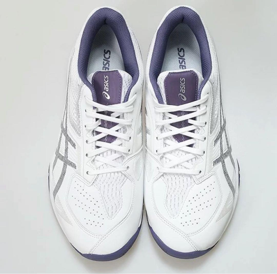 美品asics アシックス テニスシューズ プレステージライト ワイド4 OC