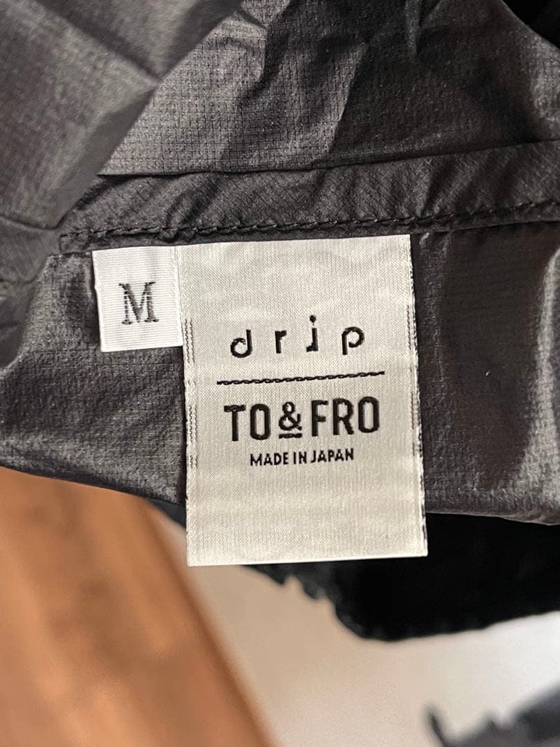drip TO&FRO パッカブルパーカー ブラック M