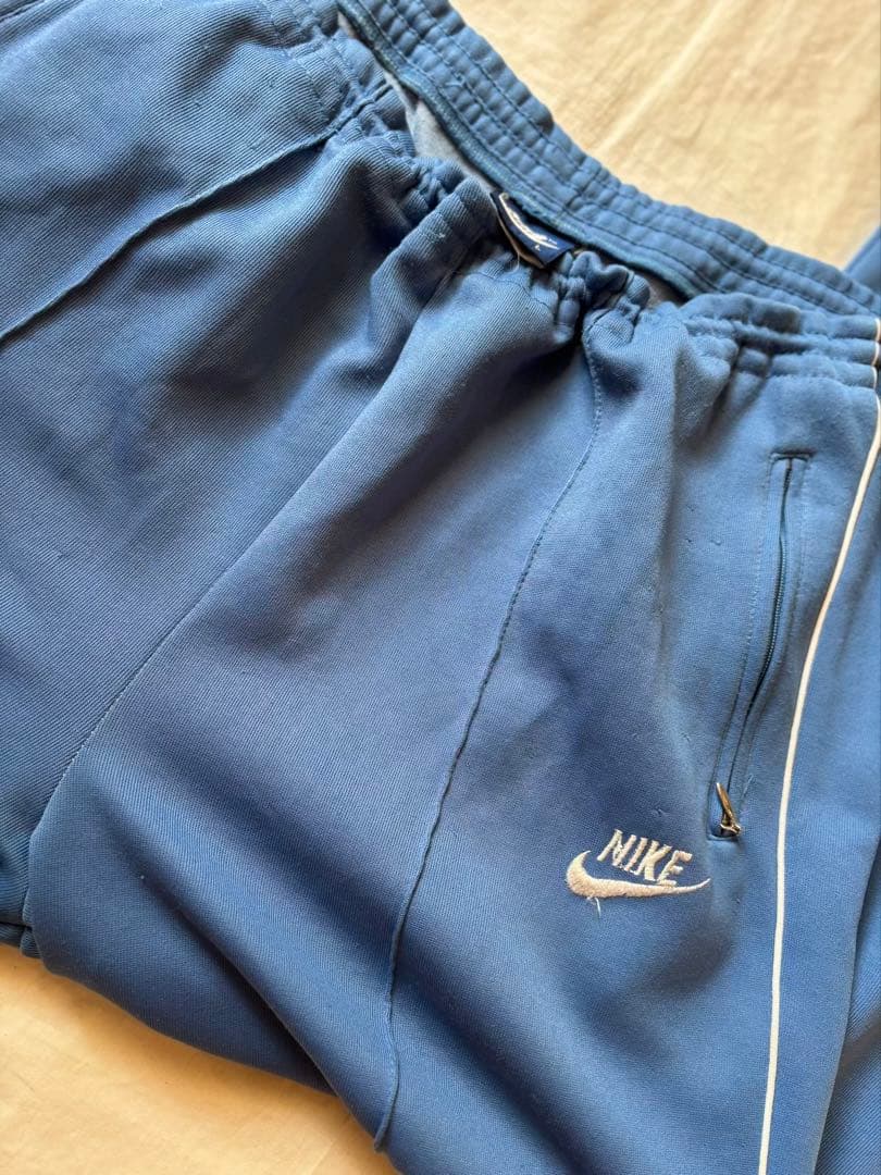 80's NIKE クラシックトラックパンツ 紺タグ adidas puma