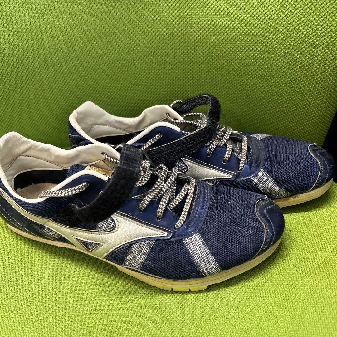 Mizuno 特注 走幅跳スパイクシューズ ネイビー 26.0程度