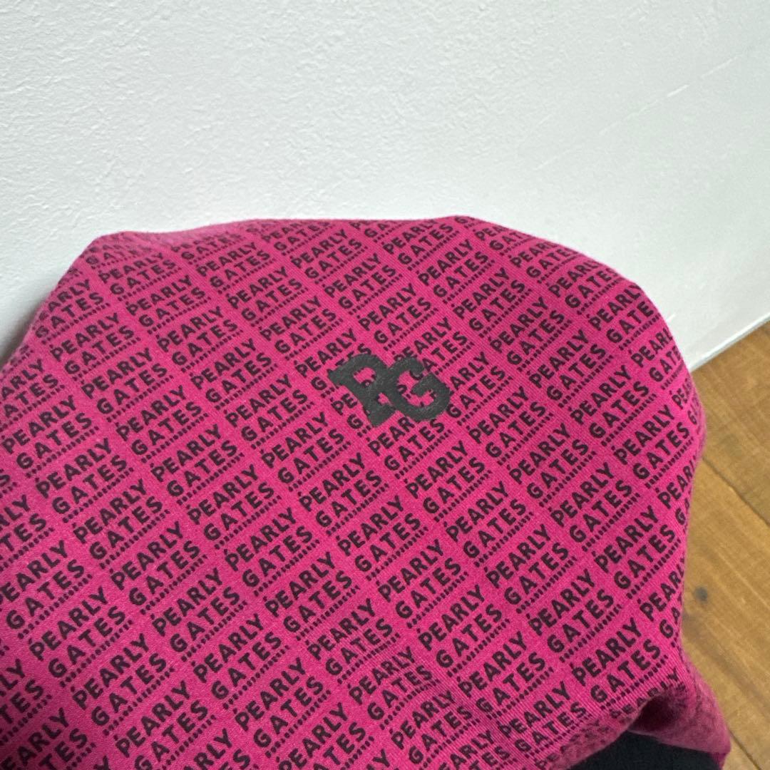 美品　パーリーゲイツ モックネックシャツ　4 パープル系