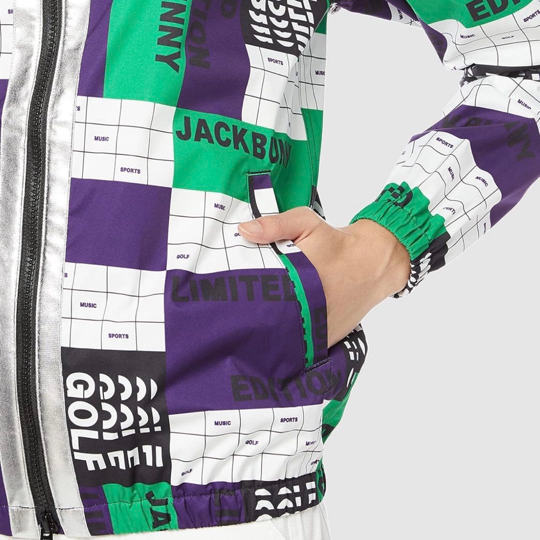 JACK BUNNY ジャックバニー フルジップブルゾン ブロックタイポプリント