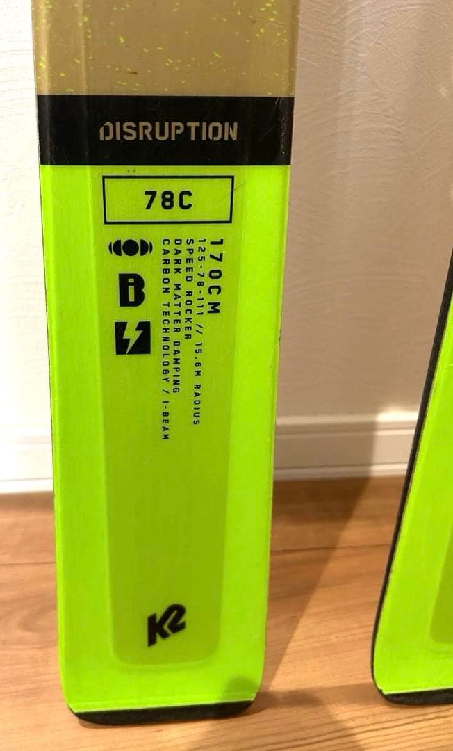 K2 ケーツースキー板 2023モデル　DISRUPTION 78C 170cm