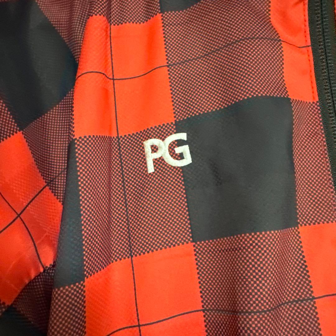 PG 赤黒チェック柄 フルジップジャケット