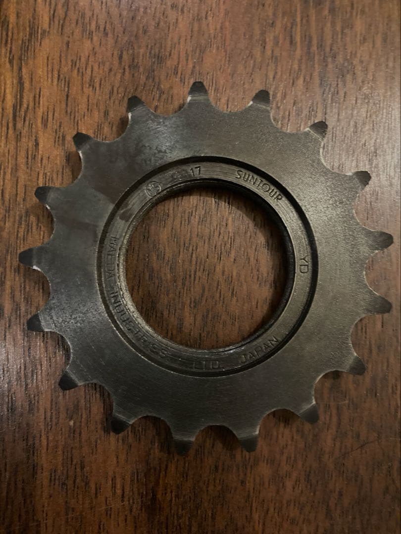 NJS サンツアー 前田工業 17Tコグ+ロックリングセット