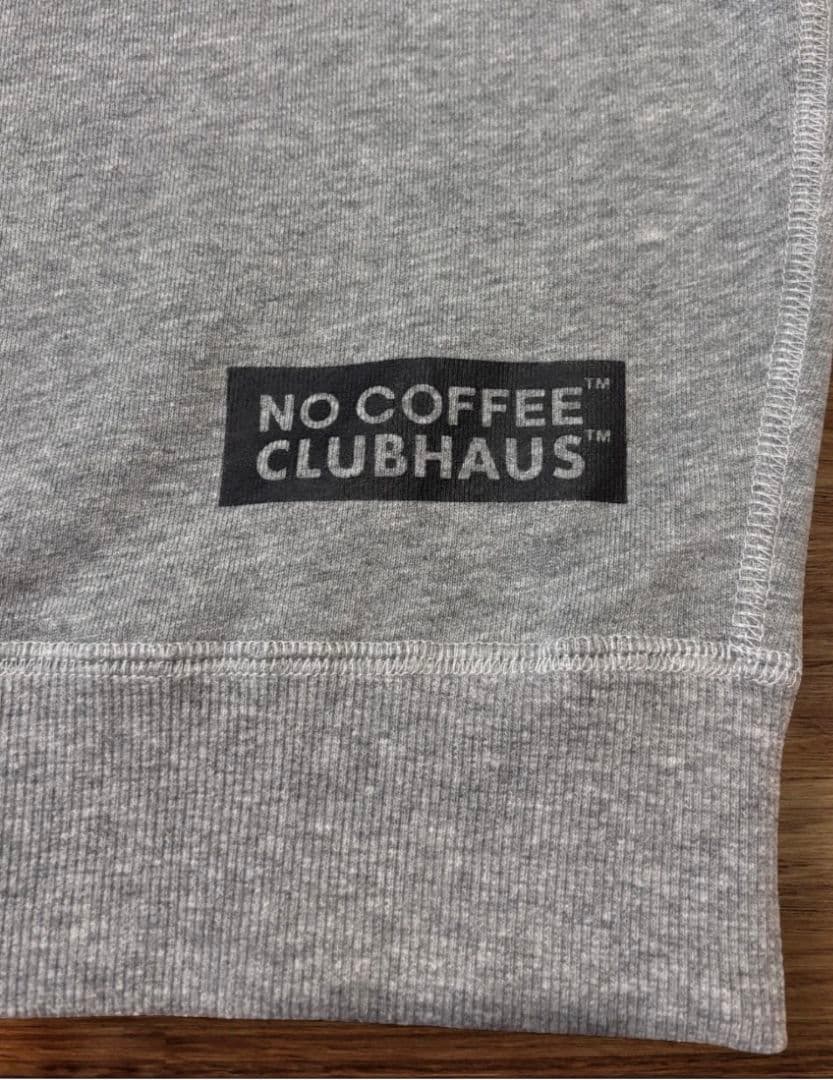 NO COFFEE × CLUBHAUS \"NO GOLF\" スウェット L