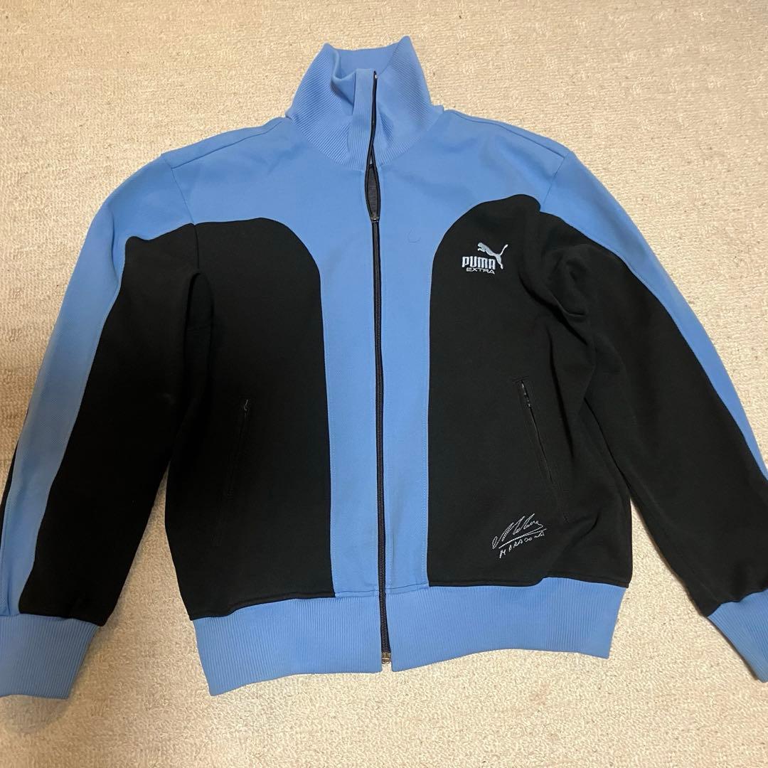 激レア品 PUMA 読売クラブ 上下セット （M〜L ）青/黒 マラドーナモデル