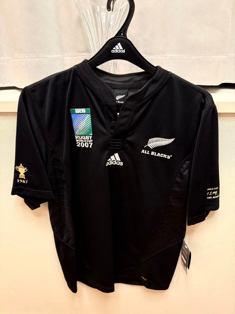 【新品】ALL BLACKS 2007ラグビーワールドカップ公式ユニフォーム S