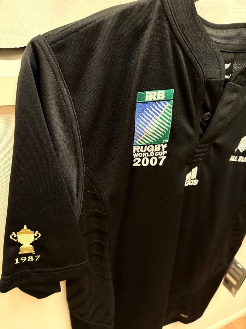 【新品】ALL BLACKS 2007ラグビーワールドカップ公式ユニフォーム S
