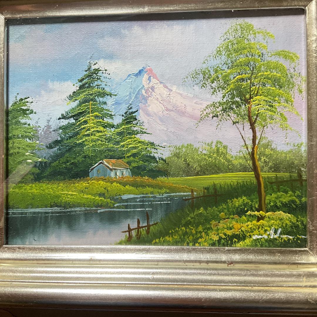 海外の風景画❣️（油絵　額装　最終値）