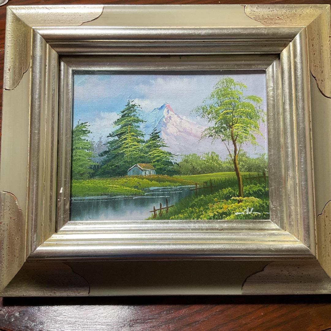 海外の風景画❣️（油絵　額装　最終値）