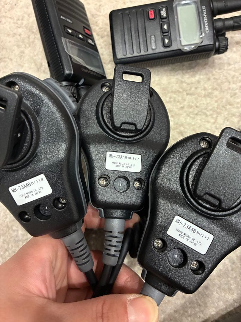 新品　日本製　STANDARD トランシーバー　スピーカーマイク　3セット