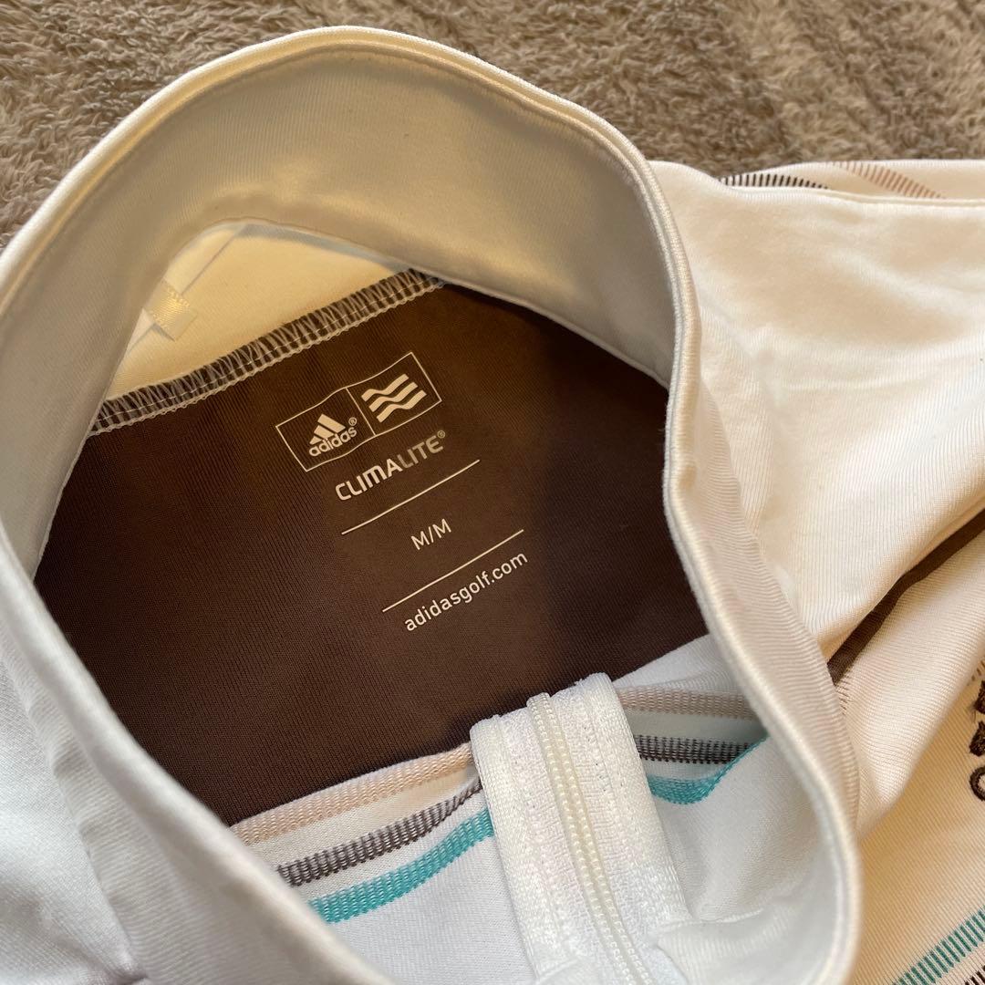 【美品】adidas ストライプ ハーフジップシャツ2枚セット L、M