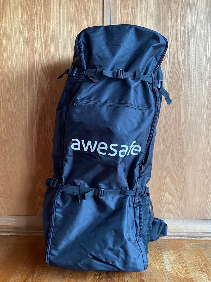 (中古)awesafe空気注入式 パドルボード*電動ポンプ付き(ライトブルー)