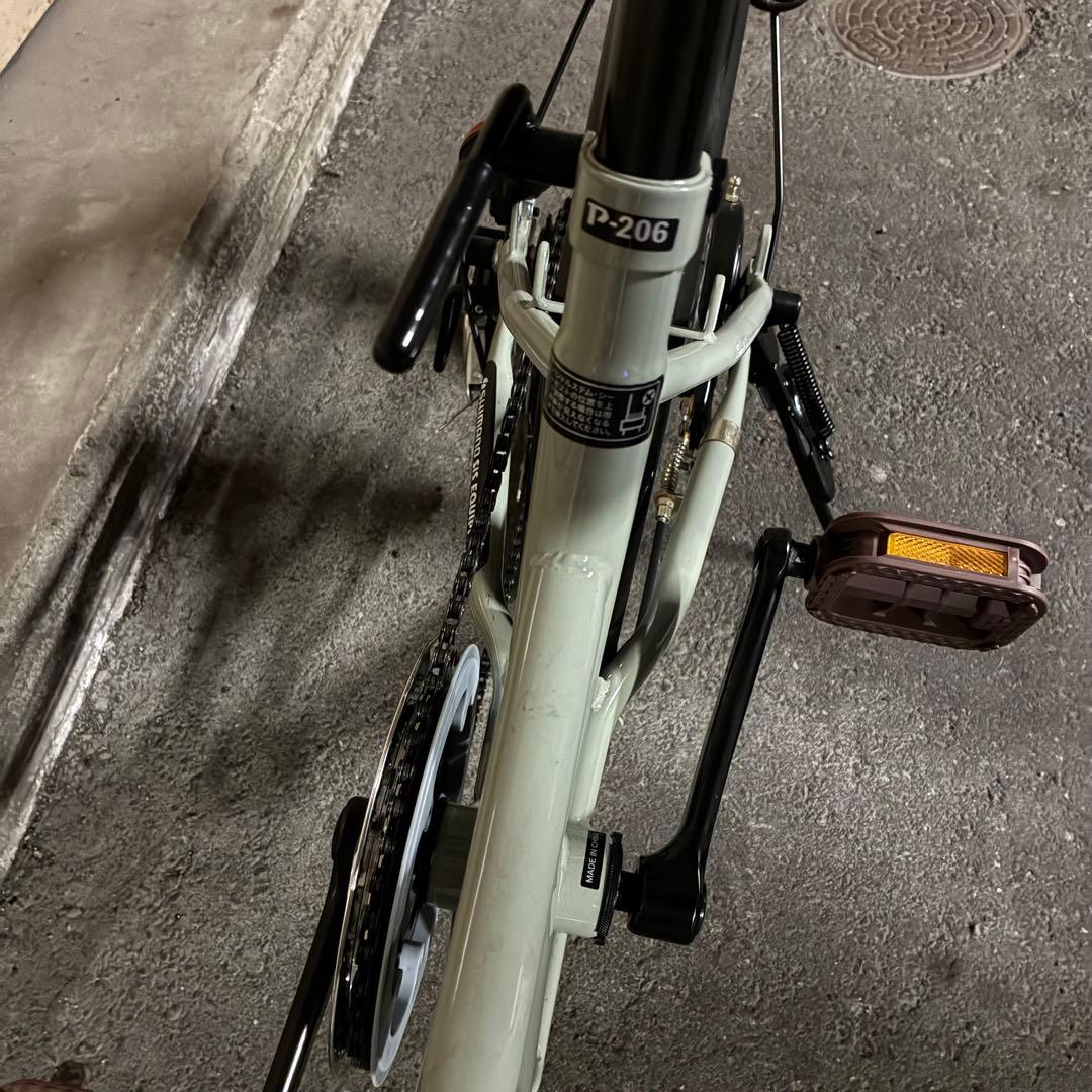 全国送料込み！折りたたみ自転車20インチ6段変速 カゴLEDライト ワイヤ錠付き