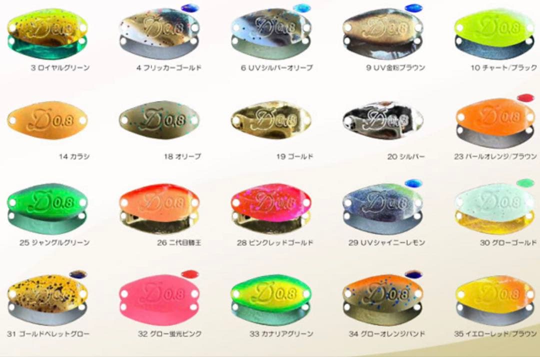 【中古品】ベルベットアーツ デイジー 0.8g 20色セット
