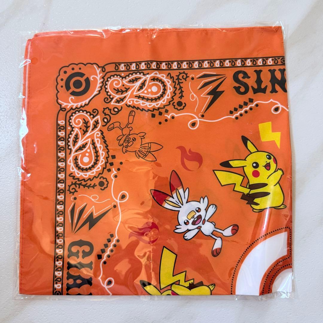 【非売品】巨人×ポケモン 2026 コラボバンダナ＆限定ピンバッジセット