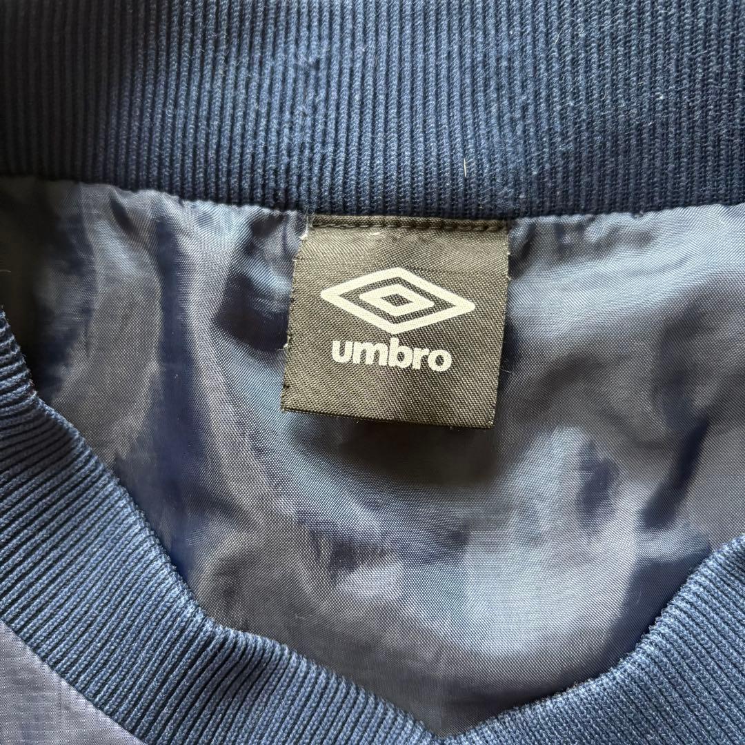 美品　umbro 中綿　ウォーマー 上下セット ネイビー/ブルー　S アンブロ