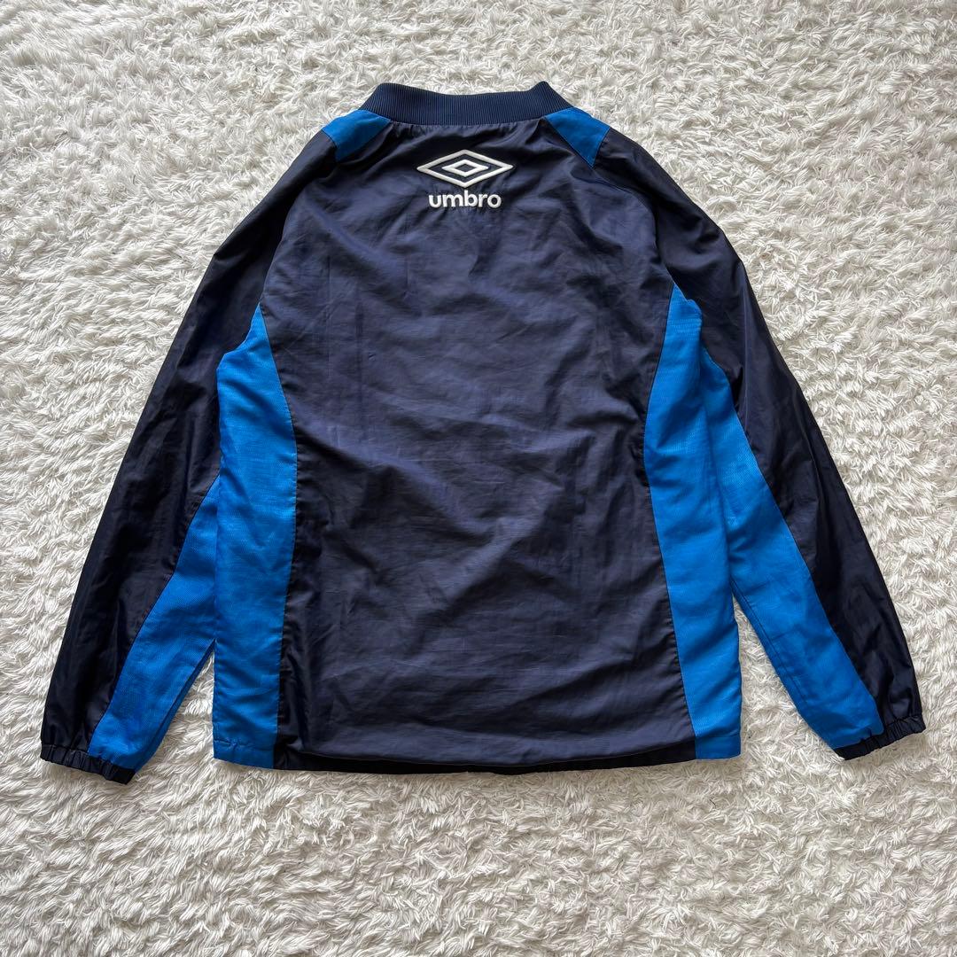 美品　umbro 中綿　ウォーマー 上下セット ネイビー/ブルー　S アンブロ
