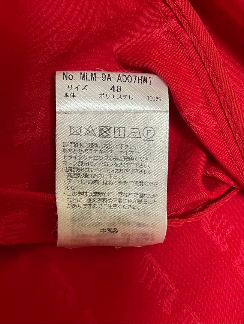 マークアンドロナ　Ｌサイズ MARK & LONA レッド フード付きジャケット
