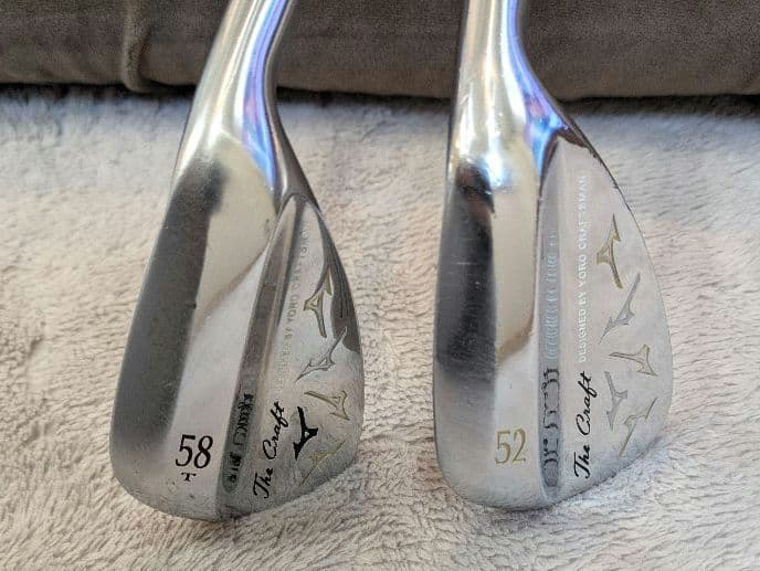 ミズノクラフトウェッジ58T°と52°セット
