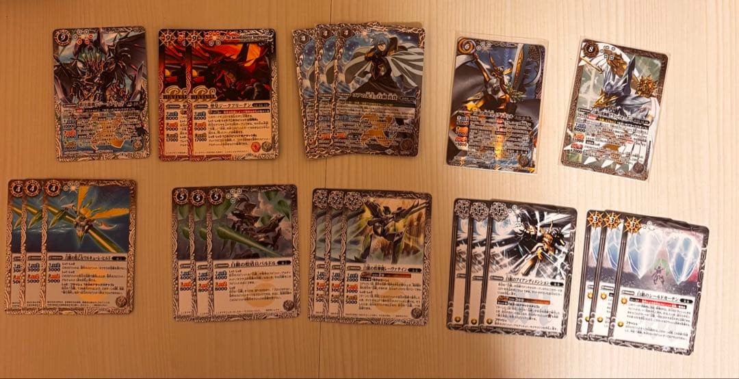 バトスピ　騎士契約　デッキ　二重スリーブ付き