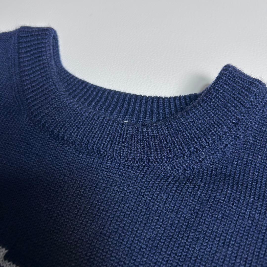 PEARLY GATES ウール100 クルーネックニット ゴルフウェア　フリー
