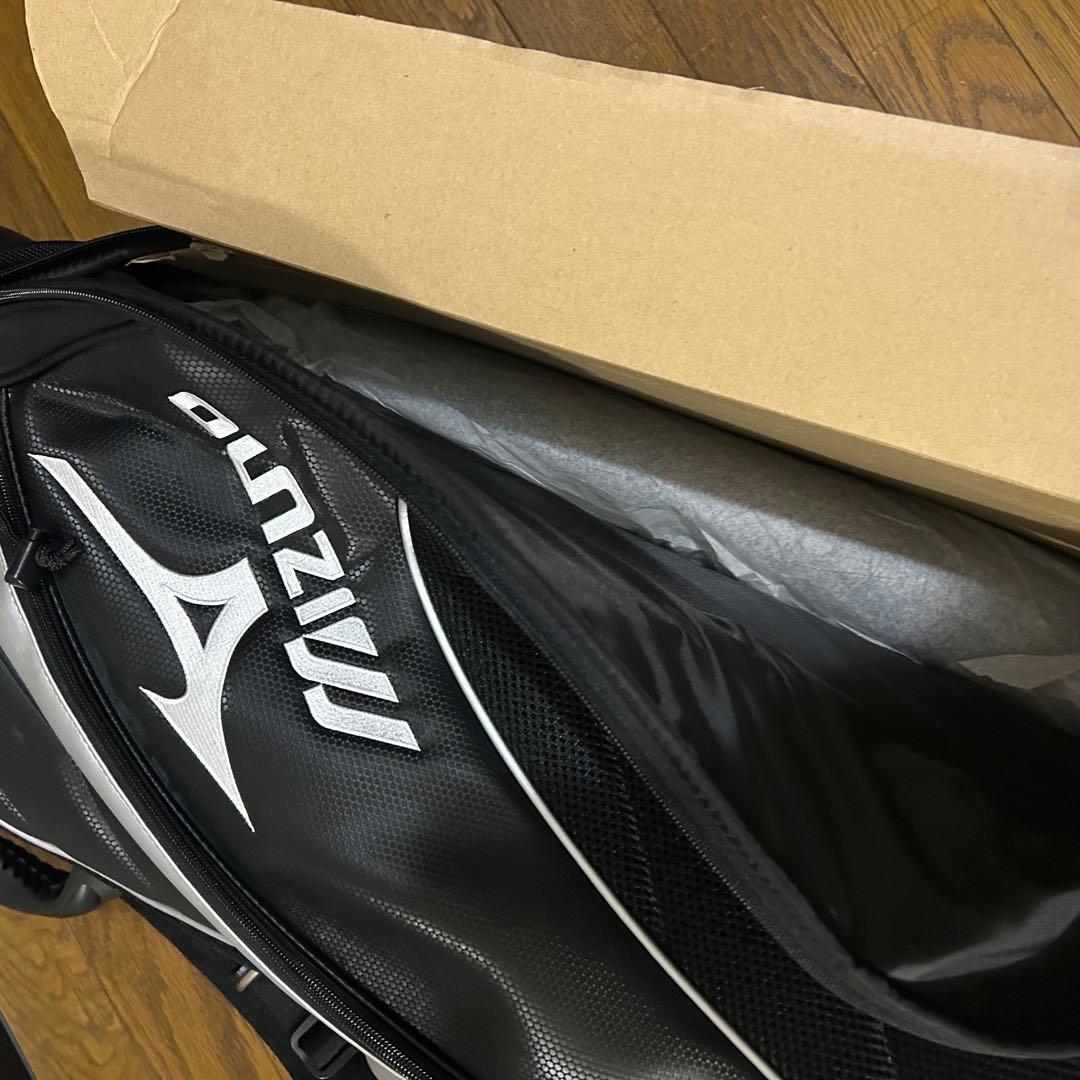 未使用　美品 MIZUNO ミズノ　 キャディバッグ ゴルフバッグ　フード付き