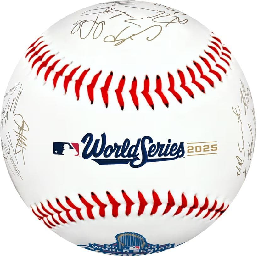 ドジャース★２０２５世界一記念★MLB V戦士サイン入りボール★ローリングス