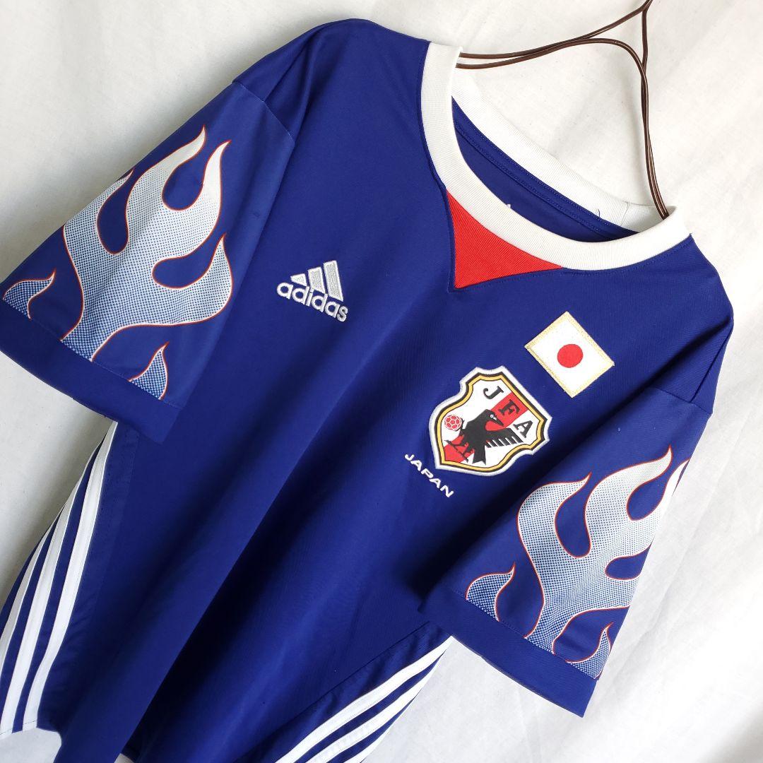 希少 日本代表 ユニフォーム フランスW杯 炎モデル 98年 復刻 モデル 青