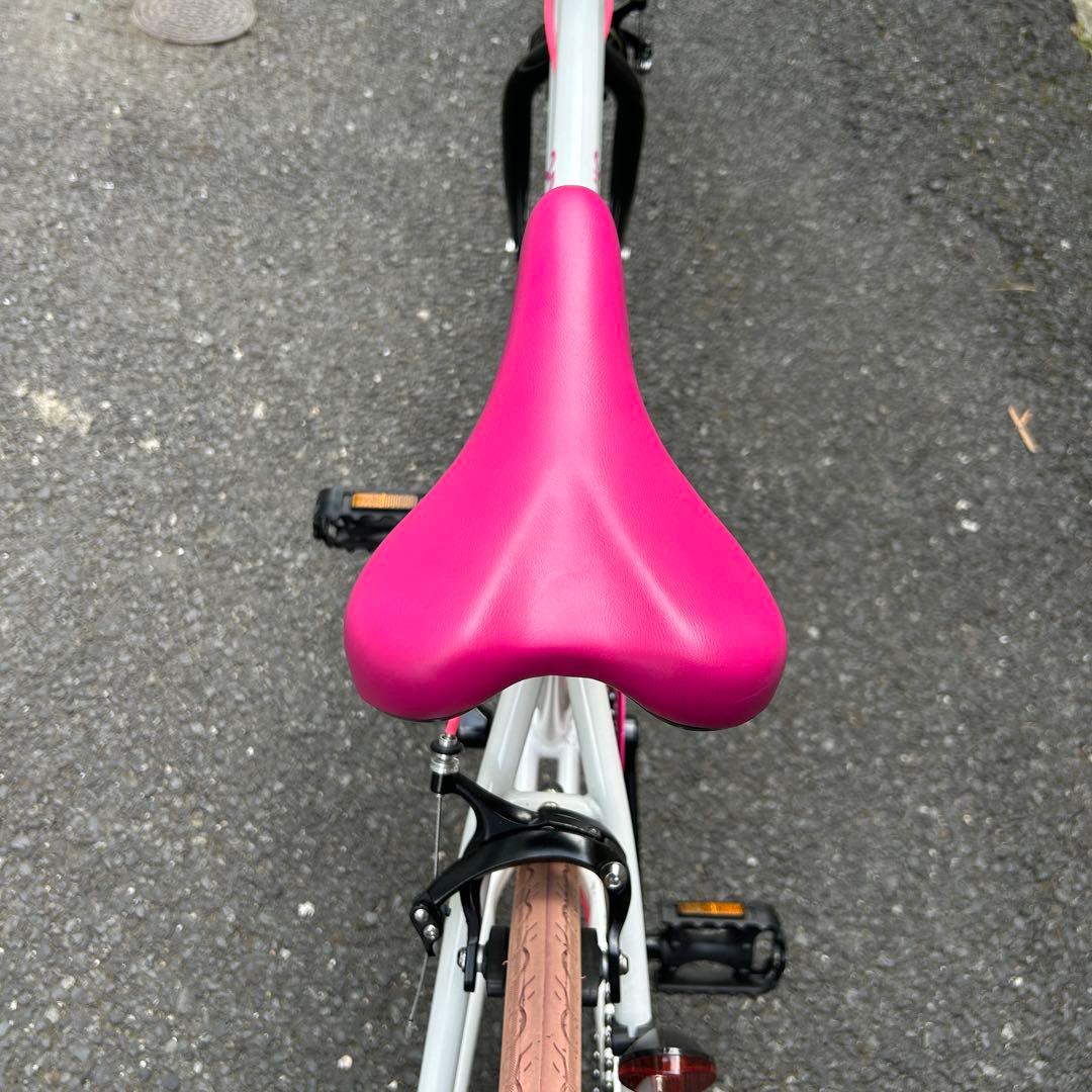 超美品 24インチ女性 神奈川県 引き取り　自転車ホワイト/ピンク