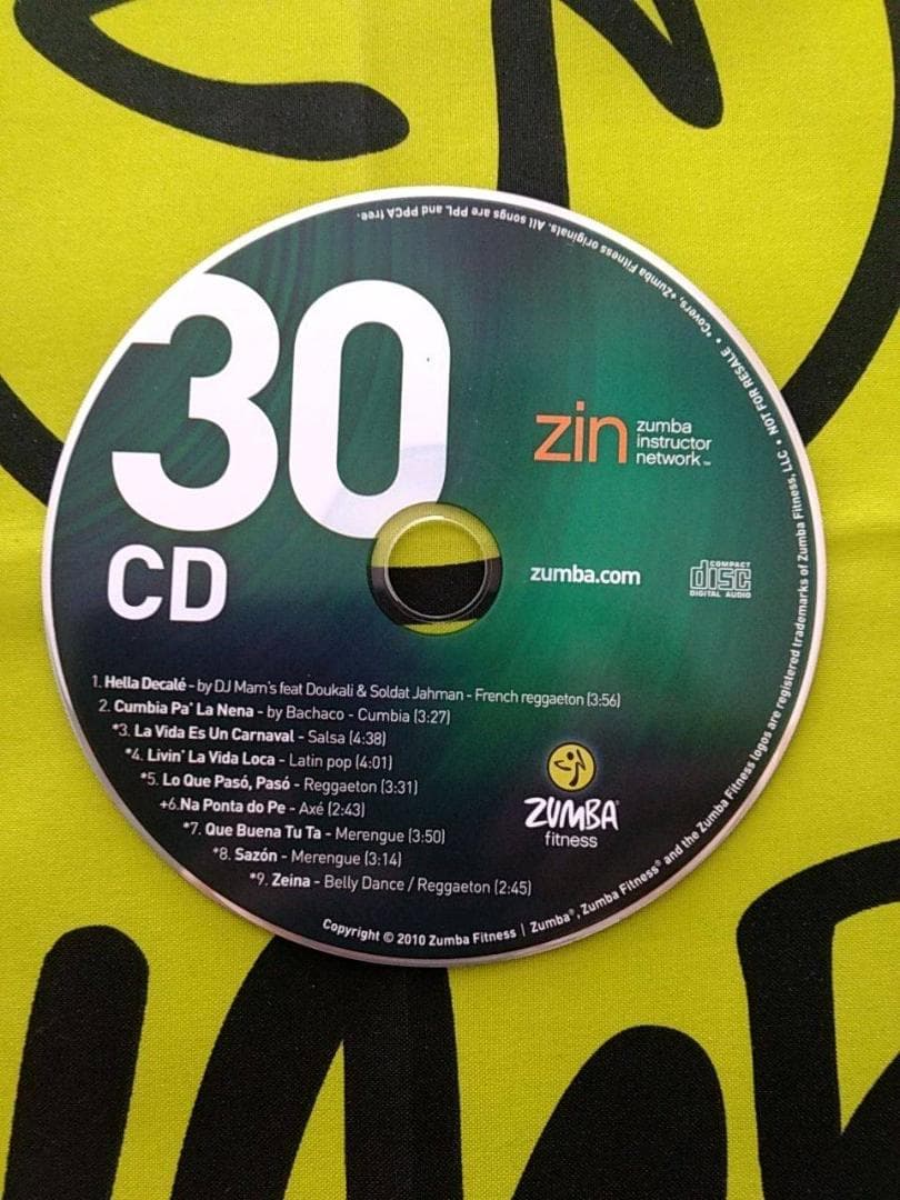 超希少！　ZUMBA　ズンバ　ZIN30　CD ＆ DVD　インストラクター専用