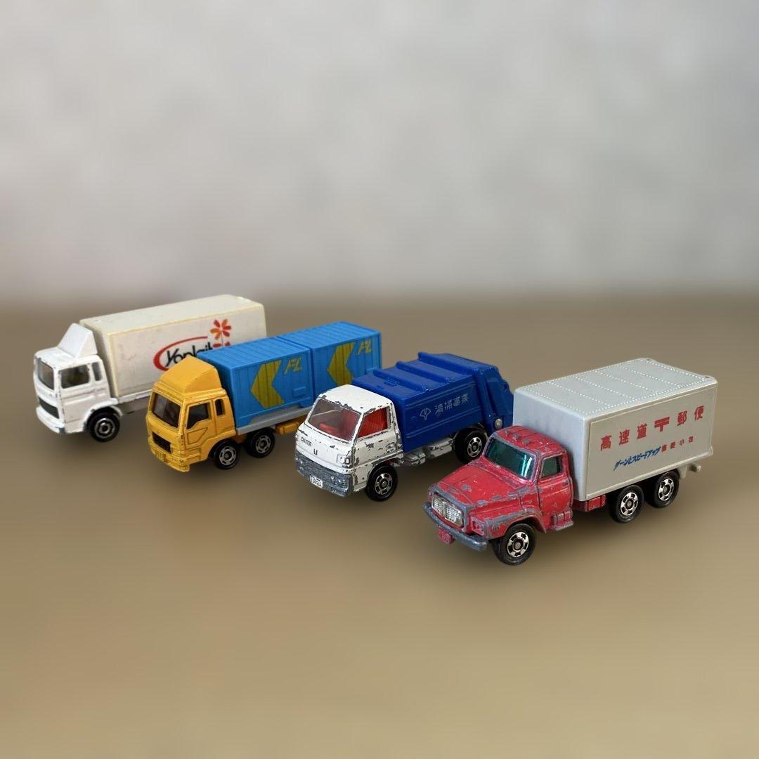 '80s〜'90s トミカ 働く車12台＆ダイカ　バス4台 日本製