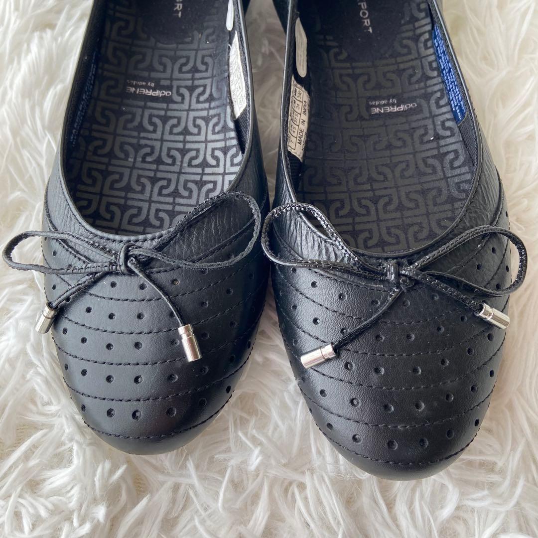美品✨ロックポートドライビングシューズ リボン ブラック 24