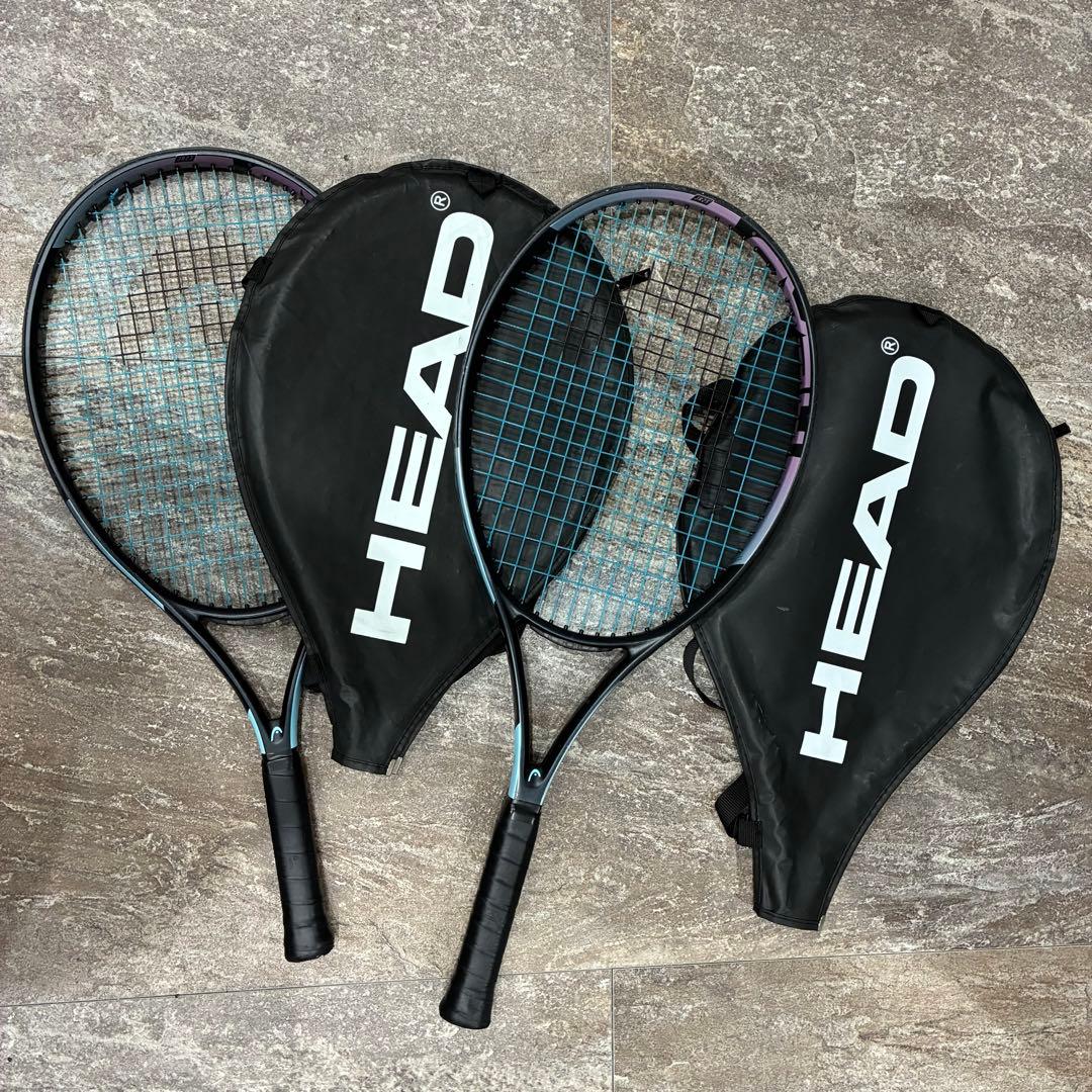 HEAD テニスラケット 2本セット カバー付き