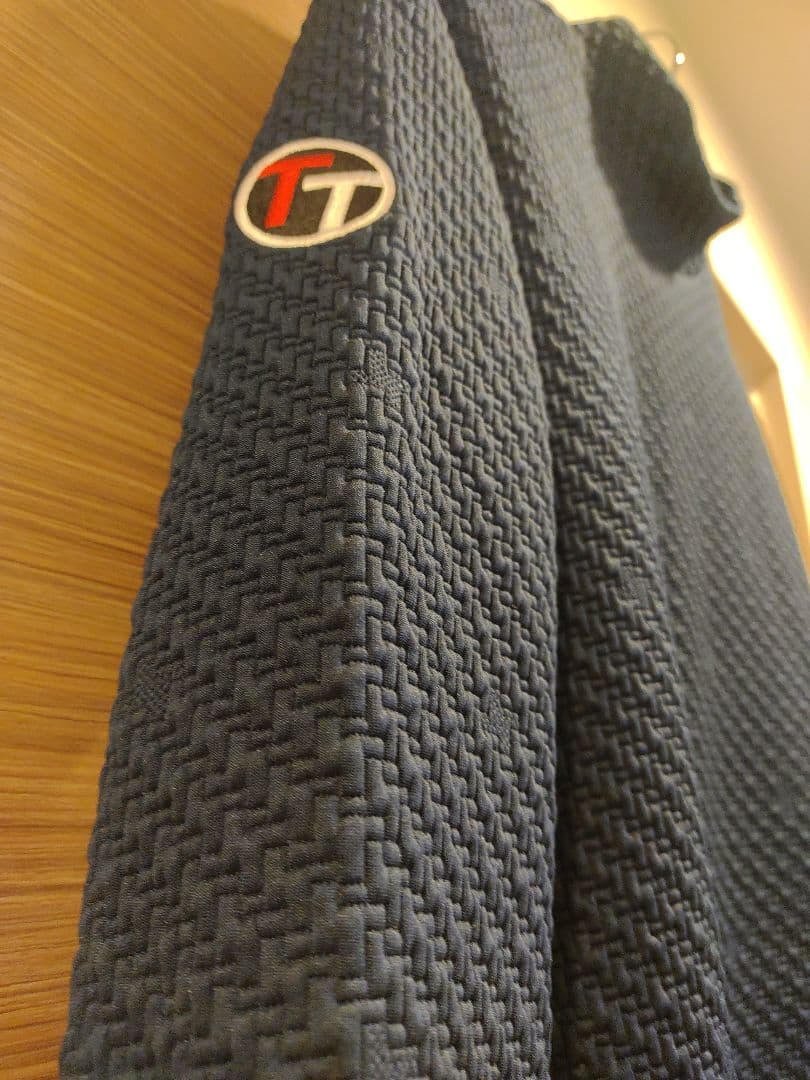 【未使用】Titleist ゴルフウェア モックネック長袖 メンズL ネイビー
