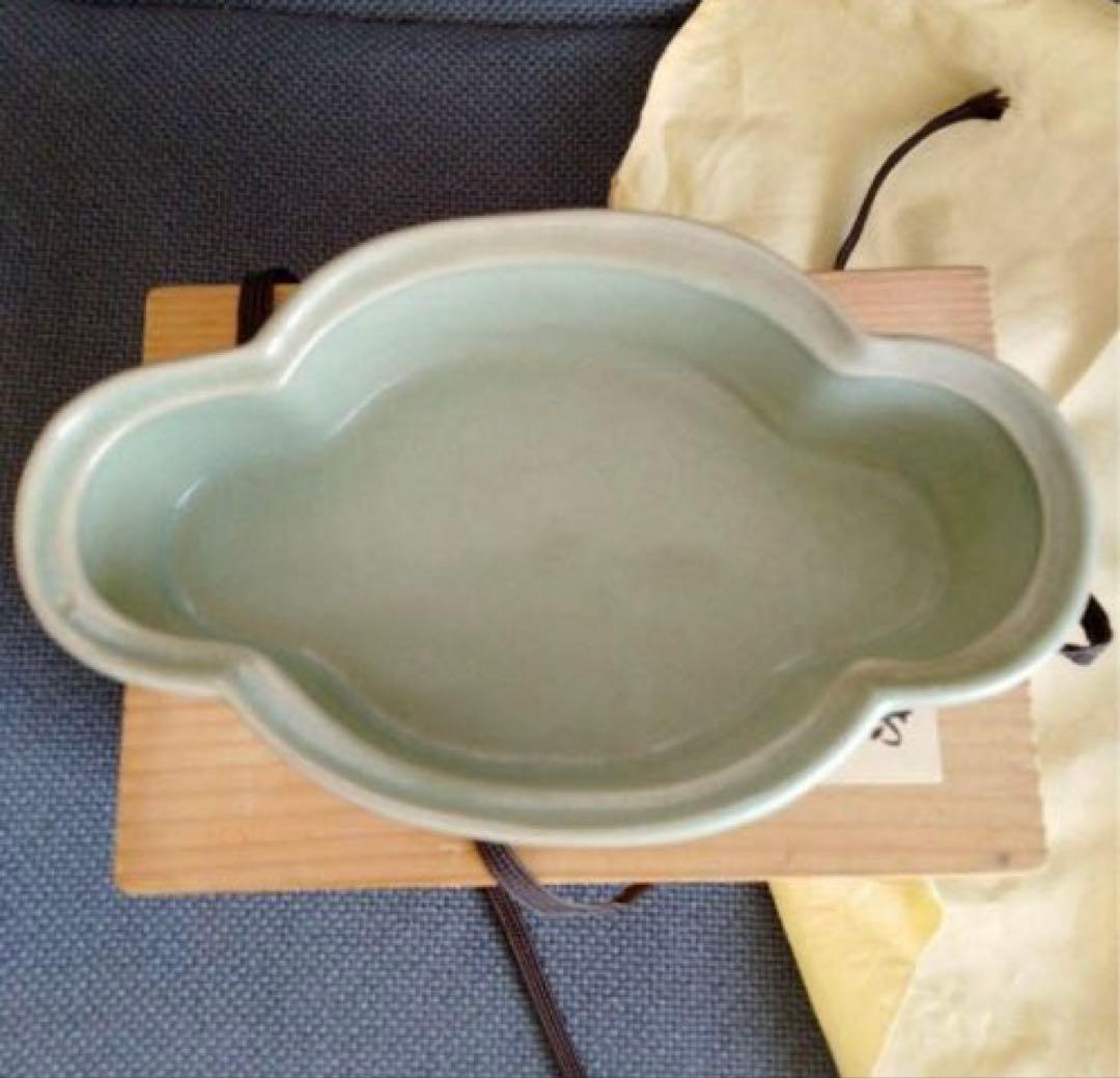 中国骨董陶芸 【旧蔵した青磁水仙盆】 貴重コレクション 素晴らしいお品です