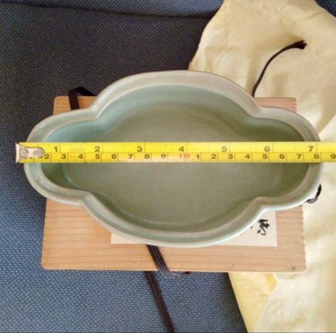 中国骨董陶芸 【旧蔵した青磁水仙盆】 貴重コレクション 素晴らしいお品です
